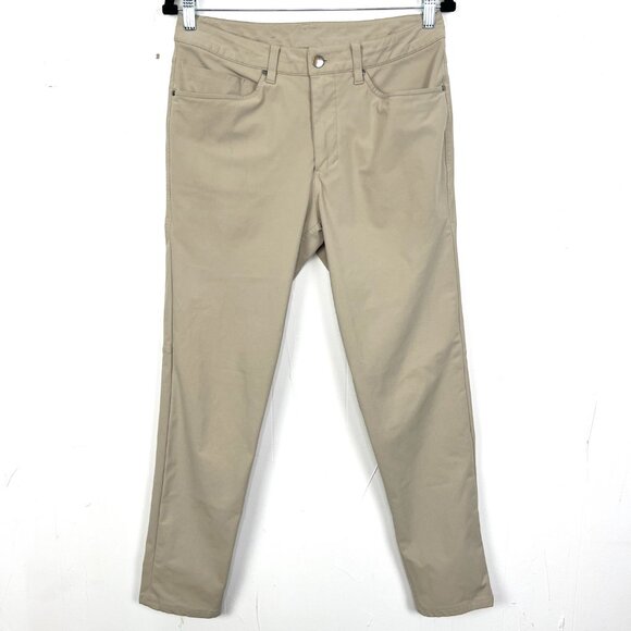 Lululemon ABC Pants Slim-Fit 5 Pocket Tan Khaki Men's Size 30